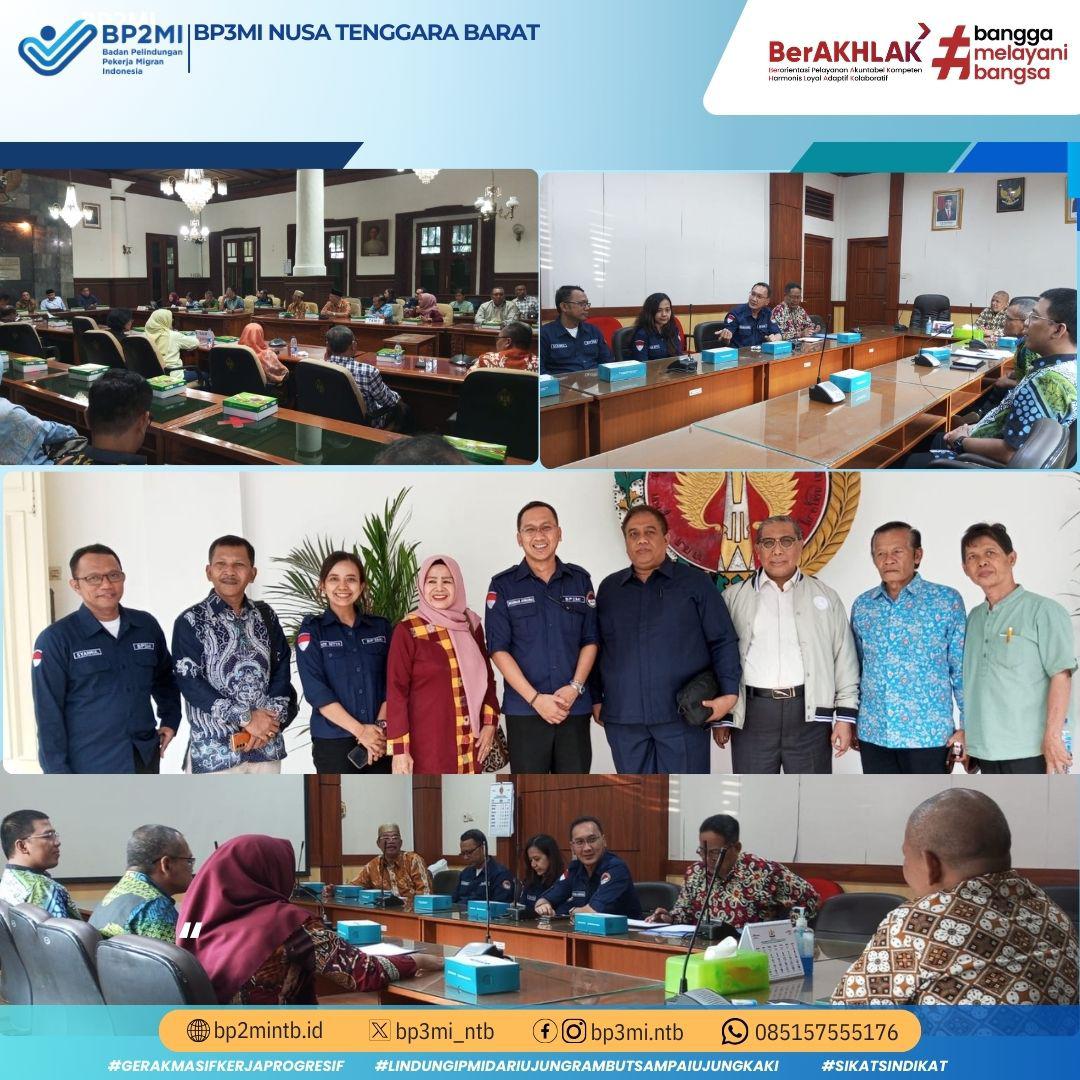 BP3MI NTB Penuhi Undangan Dampingi DPRD NTB Bahas Pelayanan Pelindungan PMI di Yogyakarta