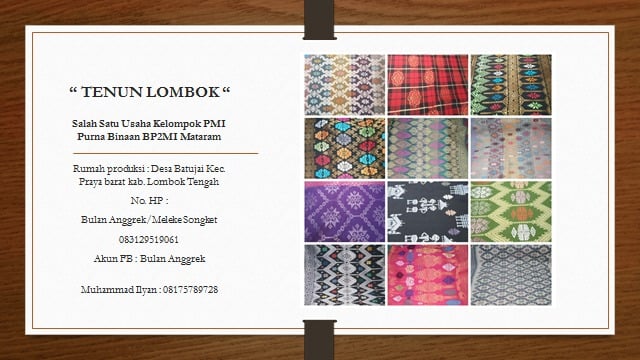 Produk PMI Purna: Tenun Lombok