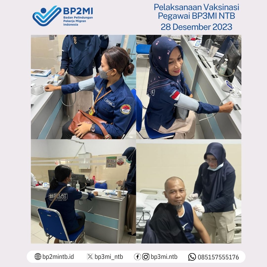 Pegawai BP3MI NTB laksanakan Vaksin Covid-19 Booster ke dua