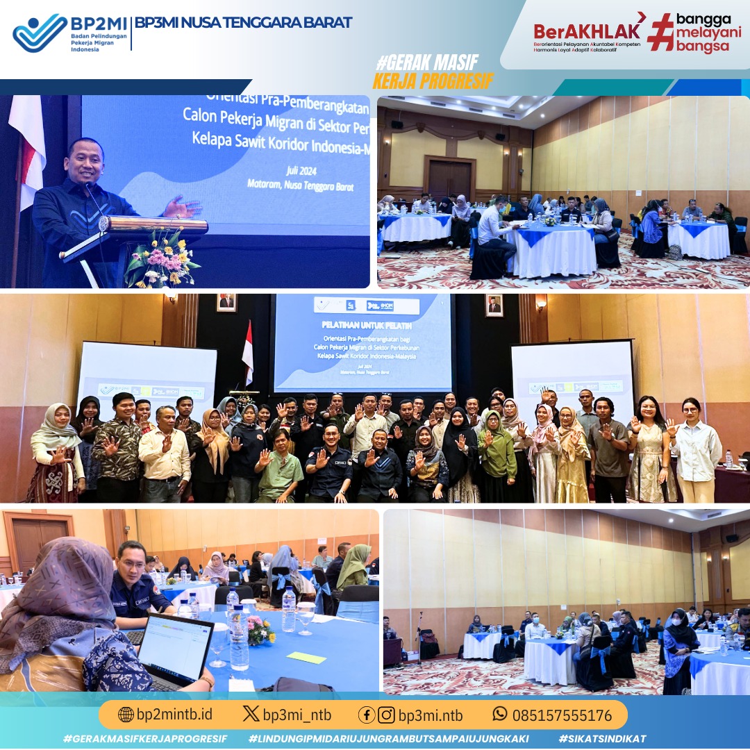 BP2MI-IOM Latih NGO dan Kawan PMI Tentang Sektor Perkebunan Kelapa Sawit di Malaysia