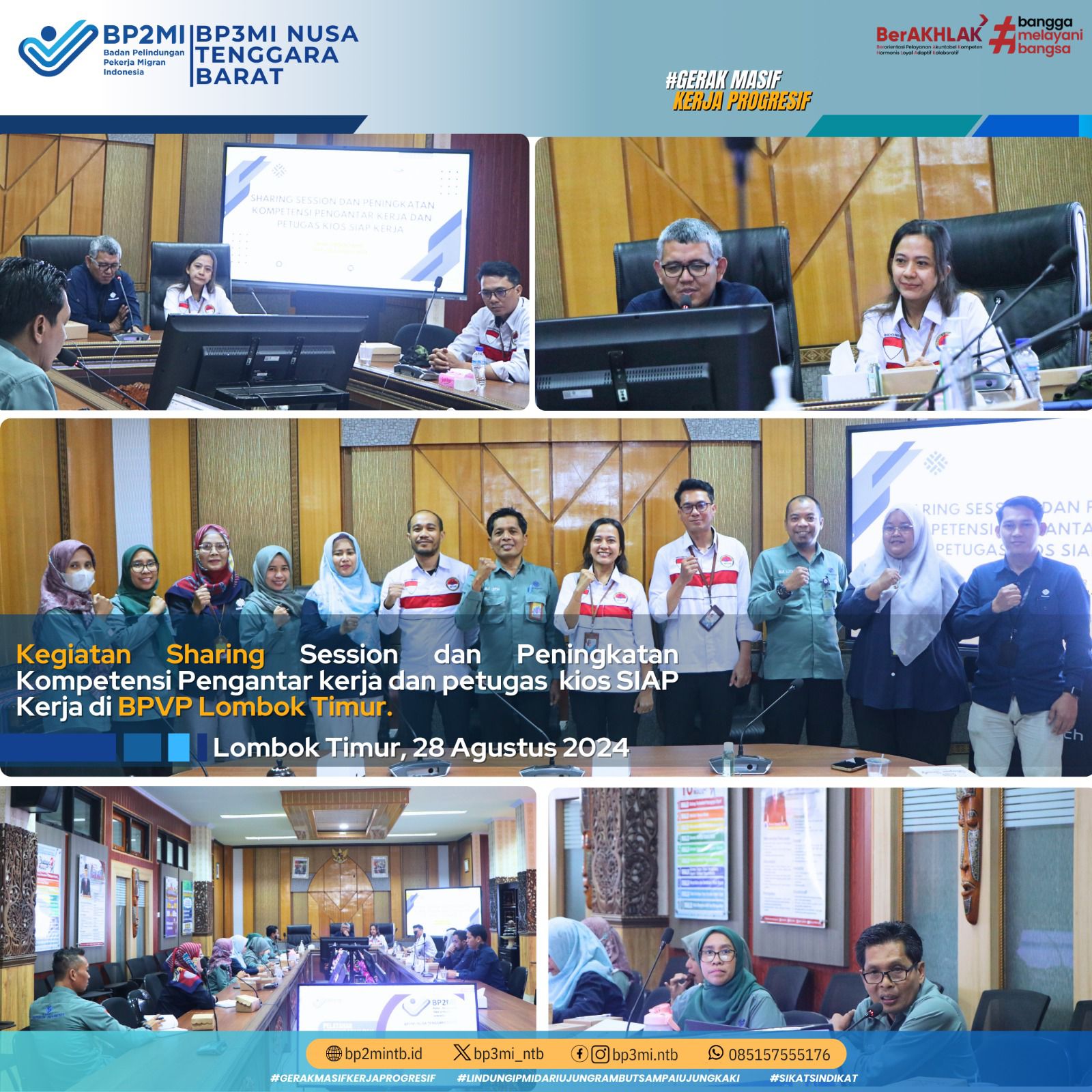 BP3MI NTB Penuhi Undangan BPVP Lombok Timur Bahas Kompetensi Petugas SIAPKERJA