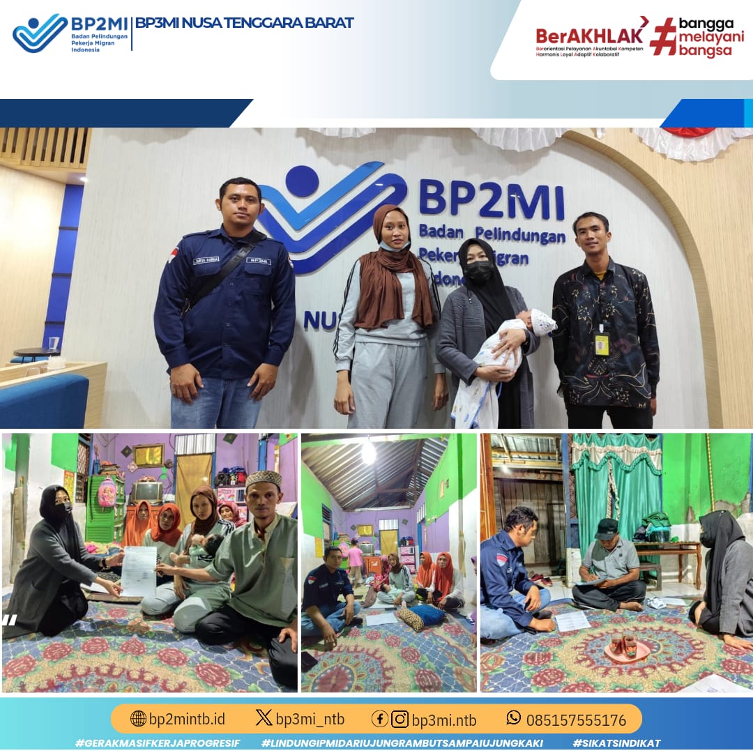 BP3MI NTB Dampingi Pemulangan PMI Rentan Asal Sumbawa yang di Deportasi dari Malaysia