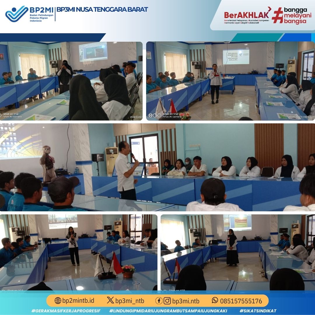 BP3MI NTB melaksanakan kegiatan Orientasi Pra Pemberangkatan (OPP) untuk skema P to P 
