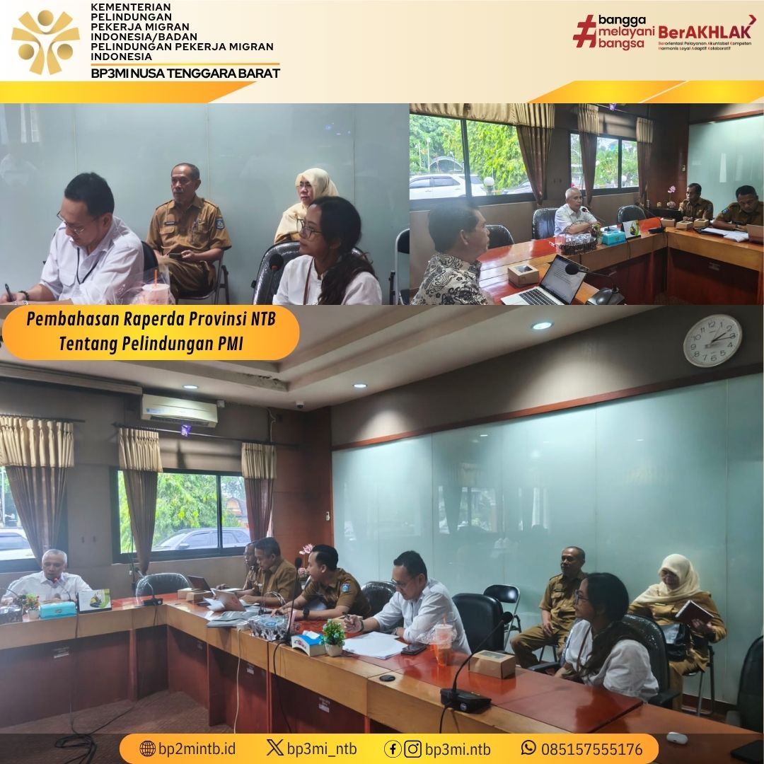 BP3MI NTB Penuhi Undangan Pansus Raperda Pelindungan PMI 