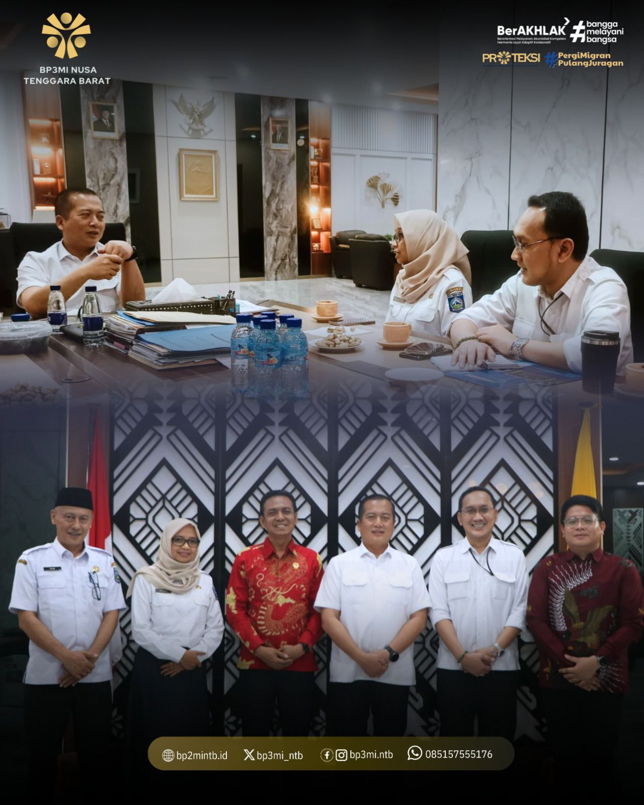 Dampingi LPSK Bertemu Gubernur NTB,  Sampaikan Mengenai Perlindungan Bagi Korban TPPO