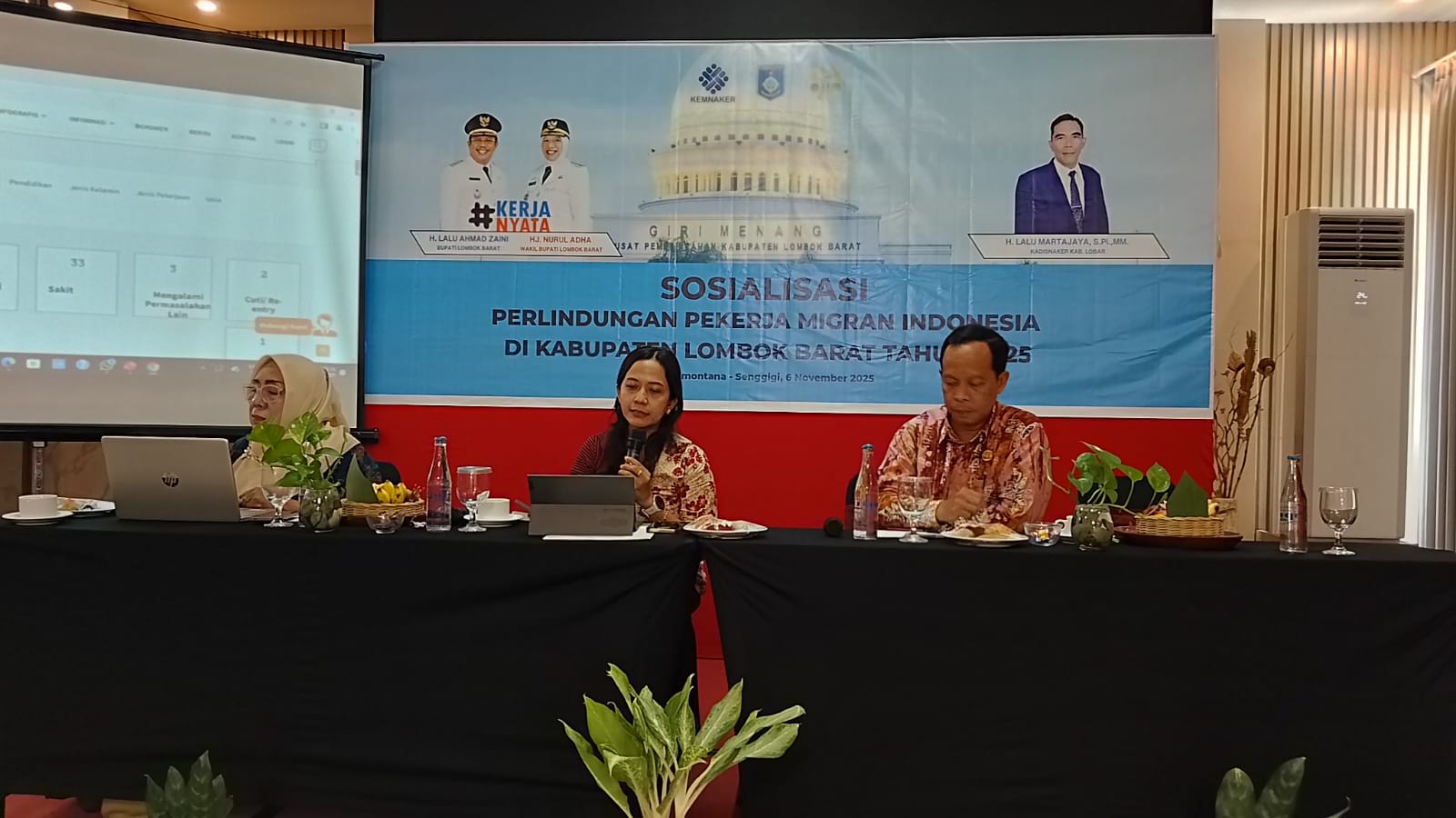 BP3MI NTB Penuhi Undangan Sosialisasi Pelindungan PMI oleh Disnakertrans Lombok Barat