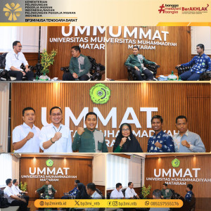 Silaturahmi ke UMMAT, BP3MI NTB Sampaikan Rencana Kunjungan Wamen KP2MI/BP2MI