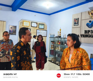 Kunjungi Kantor BP3MI NTB, Wamen Christina Sampaikan Pentingnya Soliditas Pusat Daerah