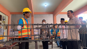 Kunjungan Lapangan Praktek Tukang Besi Beton SMKN 3 Mataram
